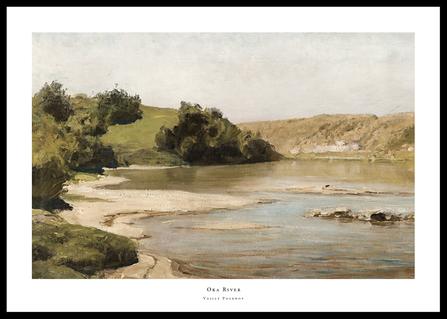 Oka River By Vasily Polenov-12