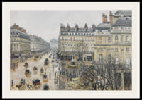 Place Du Thtre Franais Paris Rain By Camille Pissarro-4