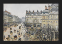 Place Du Thtre Franais Paris Rain By Camille Pissarro-7