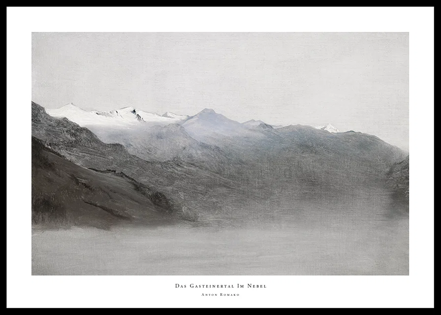 Das Gasteinertal Im Nebel By Anton Romako-12