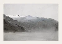 Das Gasteinertal Im Nebel By Anton Romako-5