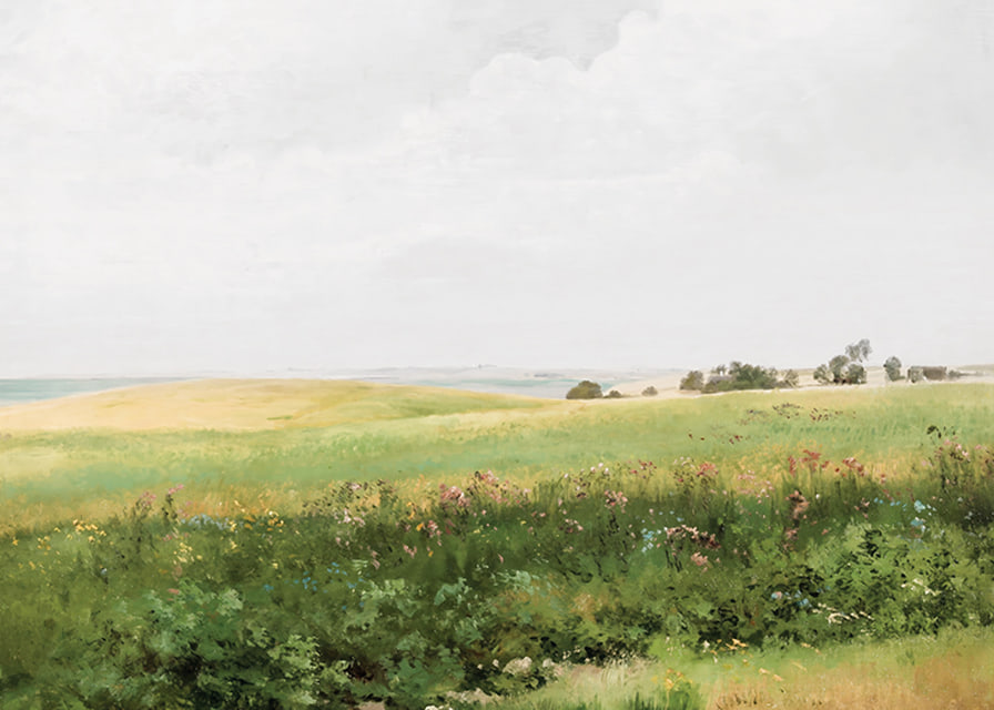 Sommerlandskab Med Bølgende Marker By Carl Frederik Aagaard-12