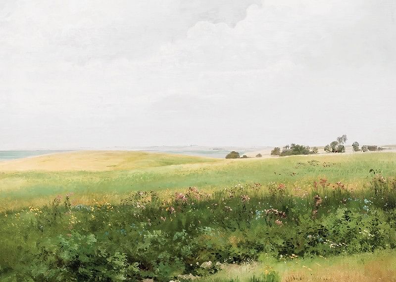 Sommerlandskab Med Bølgende Marker By Carl Frederik Aagaard-12