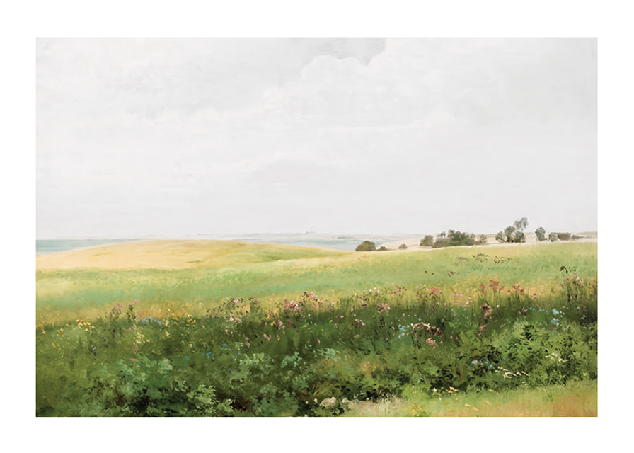 Sommerlandskab Med Bølgende Marker By Carl Frederik Aagaard-12