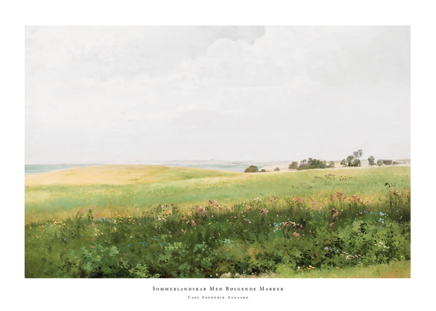 Sommerlandskab Med Bølgende Marker By Carl Frederik Aagaard-12