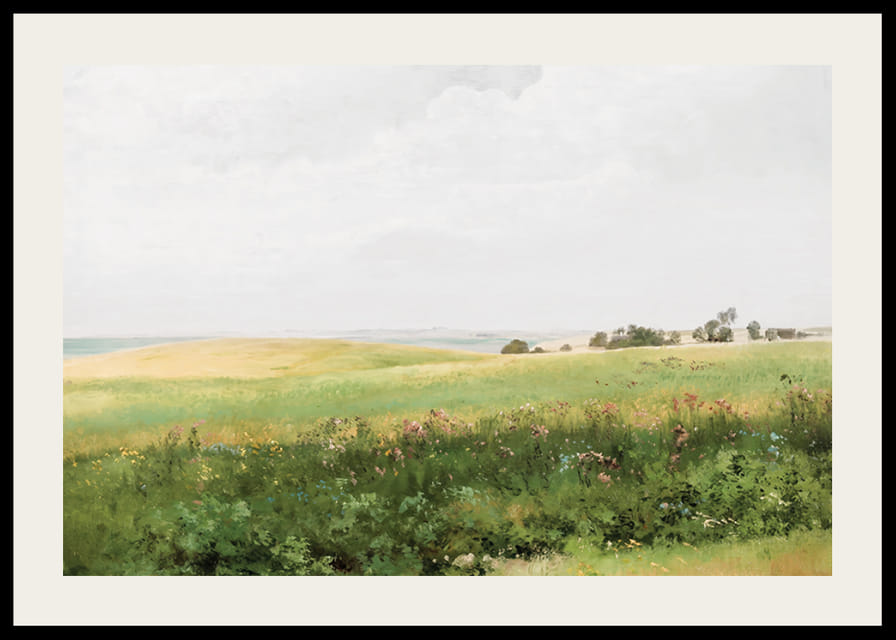 Sommerlandskab Med Bølgende Marker By Carl Frederik Aagaard-12