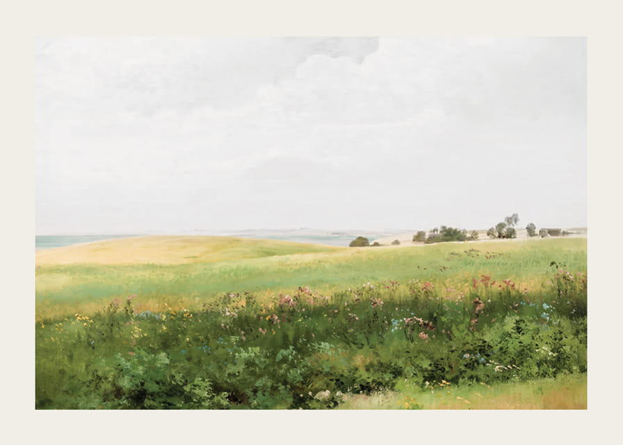 Sommerlandskab Med Bølgende Marker By Carl Frederik Aagaard-12