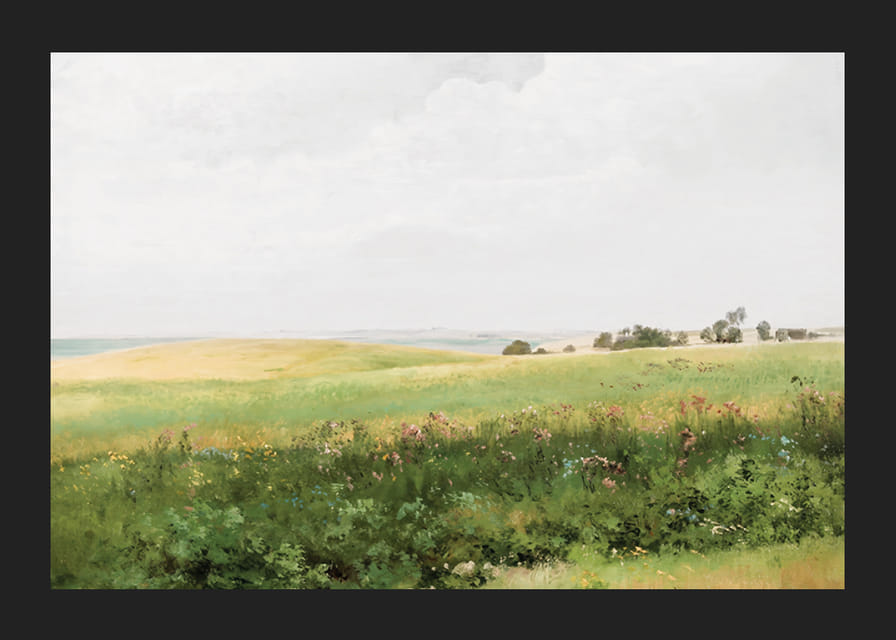 Sommerlandskab Med Bølgende Marker By Carl Frederik Aagaard-12