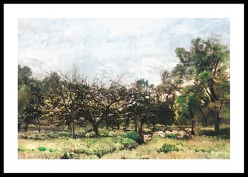 Poster Boomgaard By Charles-François Daubigny