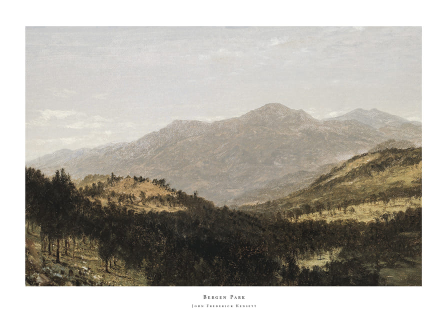 Bergen Park By John Frederick Kensett-12