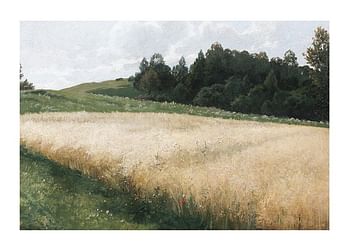 Poster Das Haferfeld By Adolf Kaufmann
