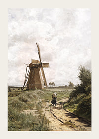 Windmühle Bei Ahrenshoop By Carl Malchin-5