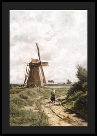 Windmühle Bei Ahrenshoop By Carl Malchin-6