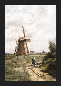 Windmühle Bei Ahrenshoop By Carl Malchin-7
