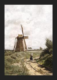 Windmühle Bei Ahrenshoop By Carl Malchin-7