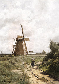 Windmühle Bei Ahrenshoop By Carl Malchin-9