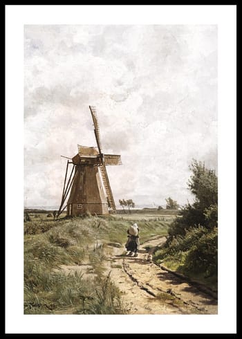 Poster Windmühle Bei Ahrenshoop By Carl Malchin