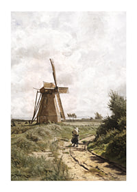 Windmühle Bei Ahrenshoop By Carl Malchin-3