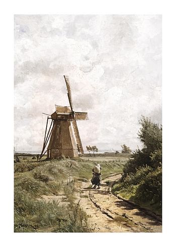 Poster Windmühle Bei Ahrenshoop By Carl Malchin