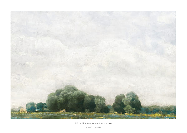 Plakatas Lúka S košatými Stromami By Ľudovít Čordák