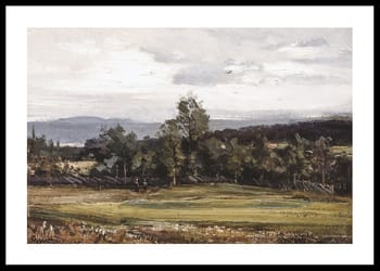 Poster Fields At Hedmark In Summer By Gerhard Munthe