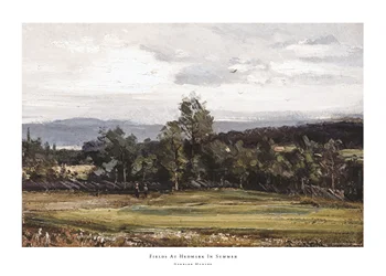 Poster Fields At Hedmark In Summer By Gerhard Munthe