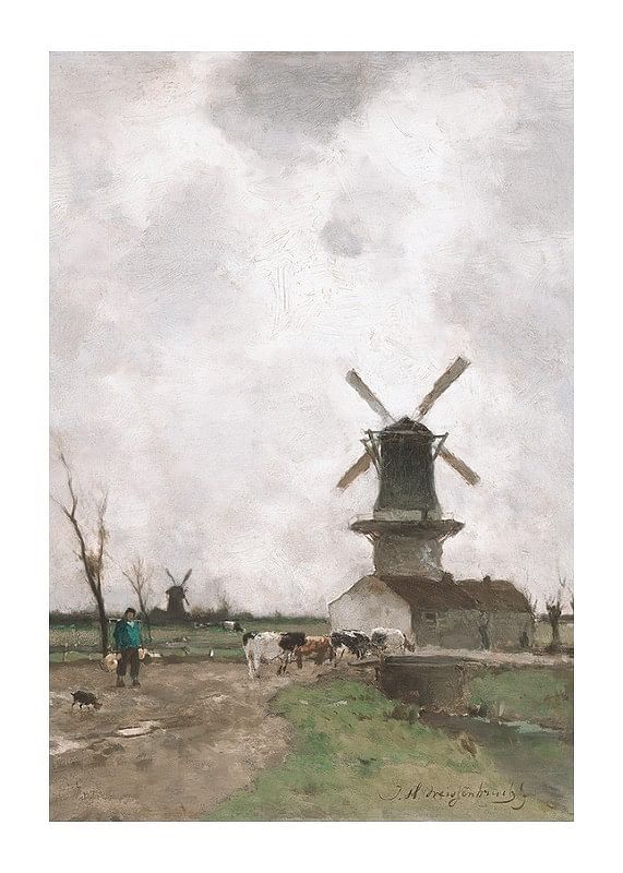 Plagát De Molen By Jan Hendrik Weissenbruch