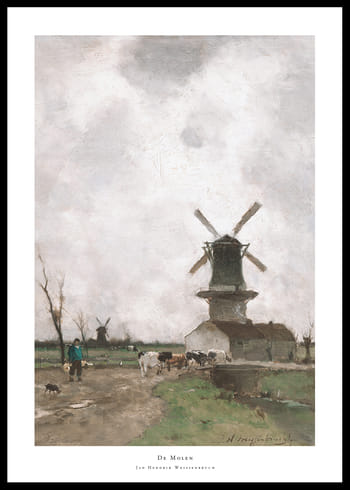 Poster De Molen By Jan Hendrik Weissenbruch