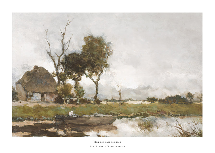 Herfstlandschap By Jan Hendrik Weissenbruch-12