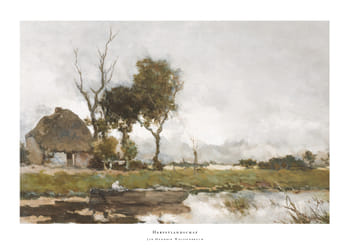 Poster Herfstlandschap By Jan Hendrik Weissenbruch
