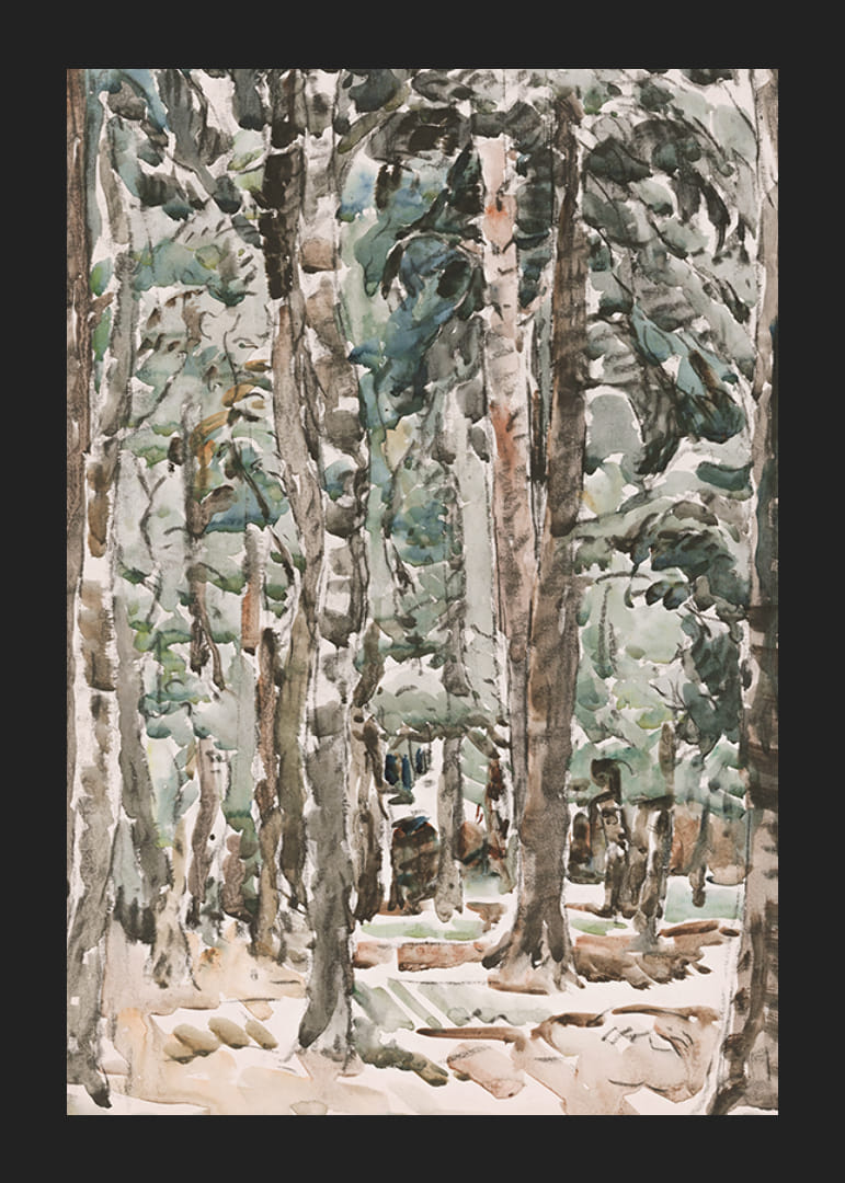 Bosgezicht By Wilhelmus Johannes Steenhoff-12