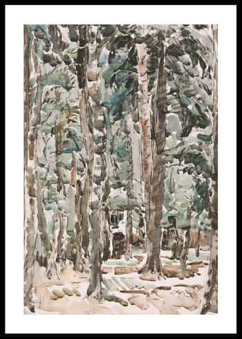 Affiche Bosgezicht By Wilhelmus Johannes Steenhoff