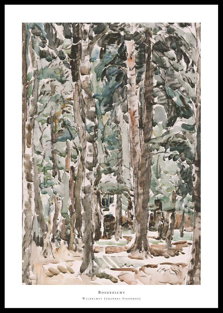 Bosgezicht By Wilhelmus Johannes Steenhoff-12