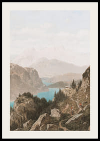 View Of The Königssee And The Untersberg By Josef von Schlögl-4