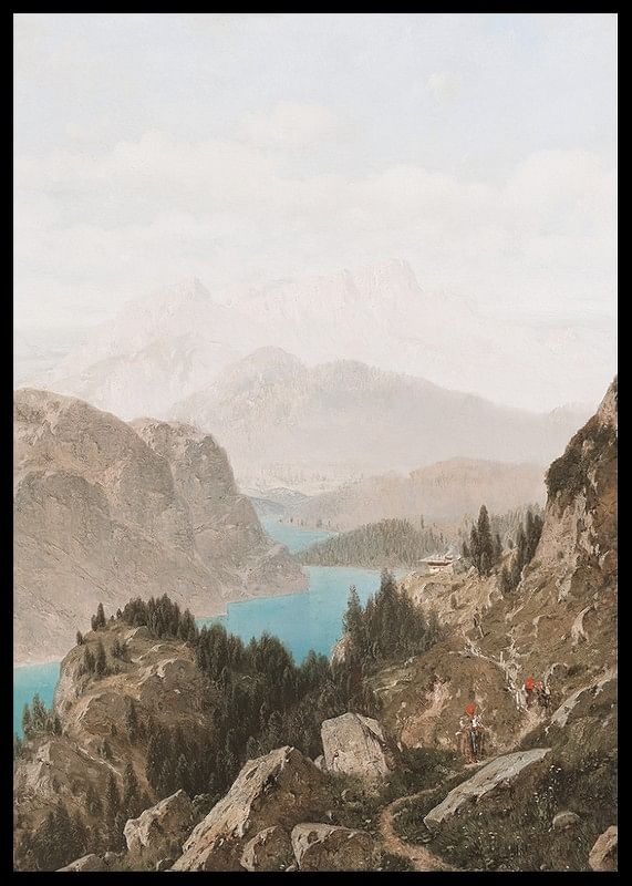 View Of The Königssee And The Untersberg By Josef von Schlögl-12