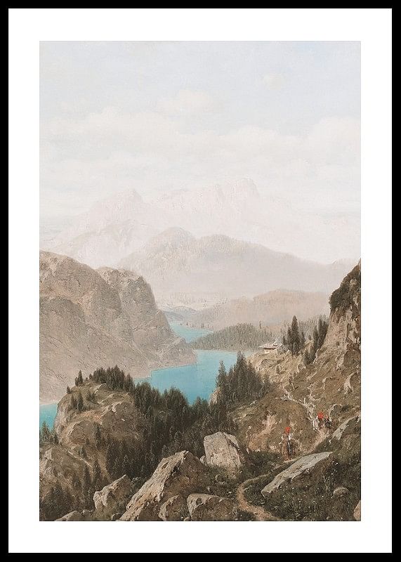 View Of The Königssee And The Untersberg By Josef von Schlögl-12