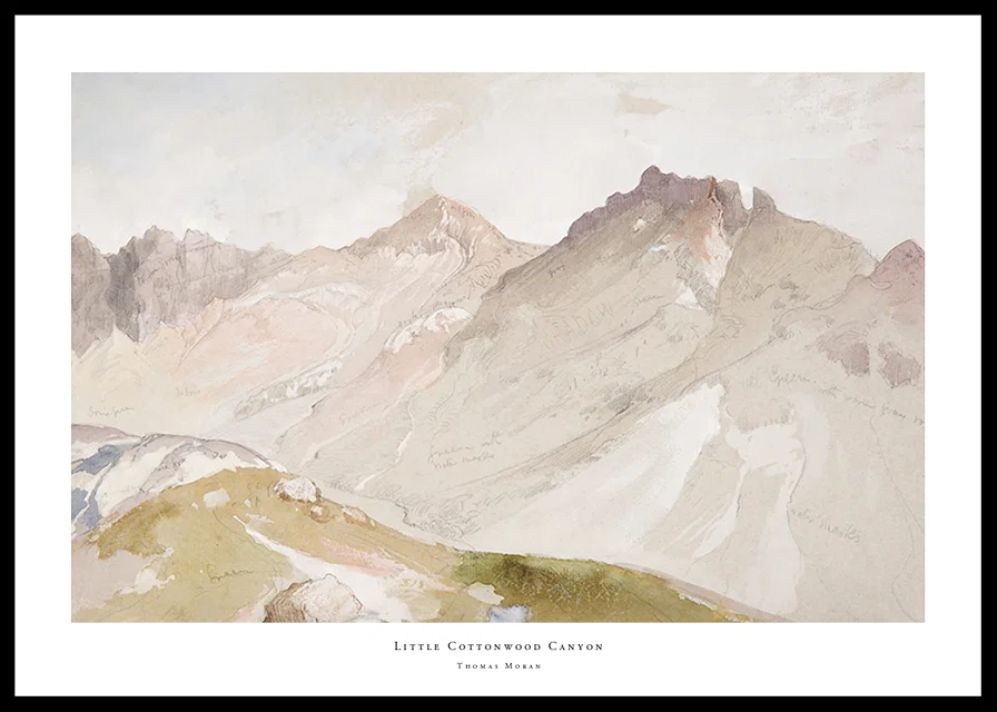 Little Cottonwood Canyon By Thomas Moran-12