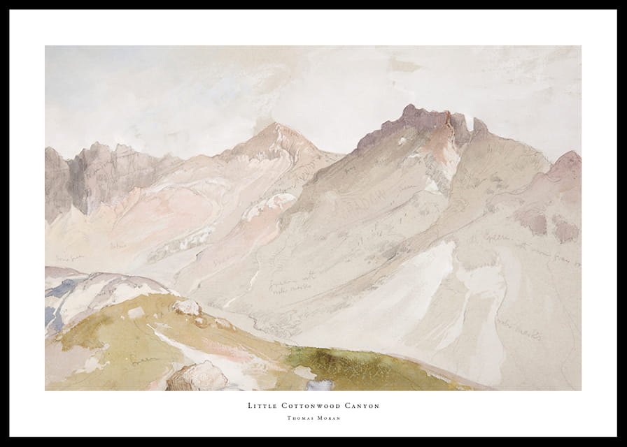 Little Cottonwood Canyon By Thomas Moran-12