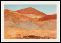 Drawing Hilly Landscape Autumn By Frederic Edwin Church-4