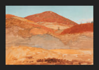 Drawing Hilly Landscape Autumn By Frederic Edwin Church-7