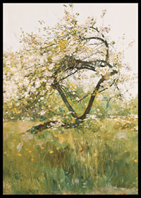 Peach Blossoms Villiers-le-Bel By Childe Hassam-8