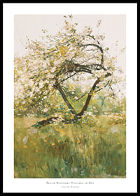 Peach Blossoms Villiers-le-Bel By Childe Hassam-0