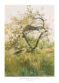 Peach Blossoms Villiers-le-Bel By Childe Hassam-1