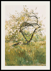 Peach Blossoms Villiers-le-Bel By Childe Hassam-4