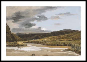 Poster Plein-air Sketch Of A River By Jules Coignet