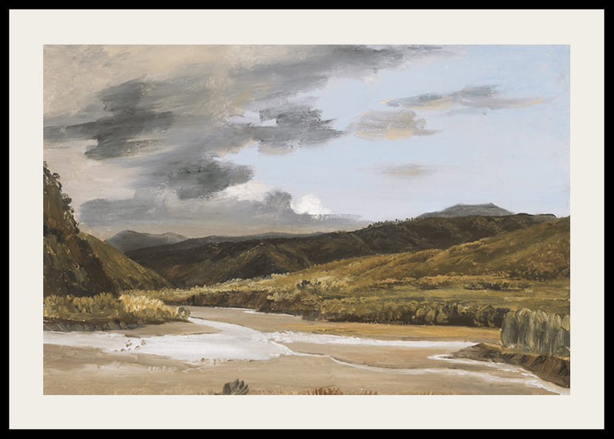 Plein-air Sketch Of A River By Jules Coignet-12