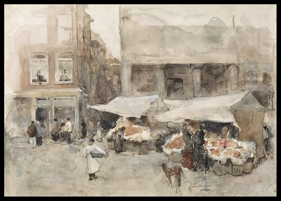 Markt Met Bloemenstalletjes By Floris Arntzenius-12