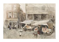 Markt Met Bloemenstalletjes By Floris Arntzenius-3