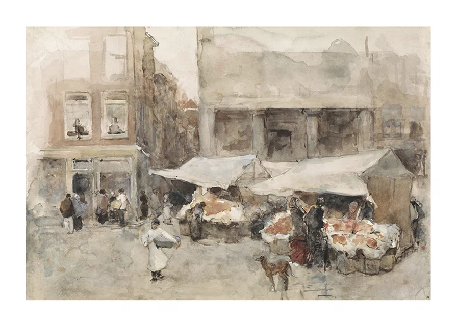 Markt Met Bloemenstalletjes By Floris Arntzenius-12