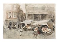 Markt Met Bloemenstalletjes By Floris Arntzenius-1